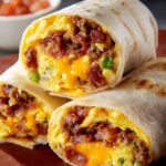 2 Meat Egg and Cheese Burritos