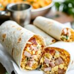Ham Egg and Cheese Burritos