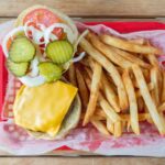 Breakfast Burger With Fries