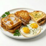 French Toast Plate (Short stack, 2 Eggs, 2 Meat)